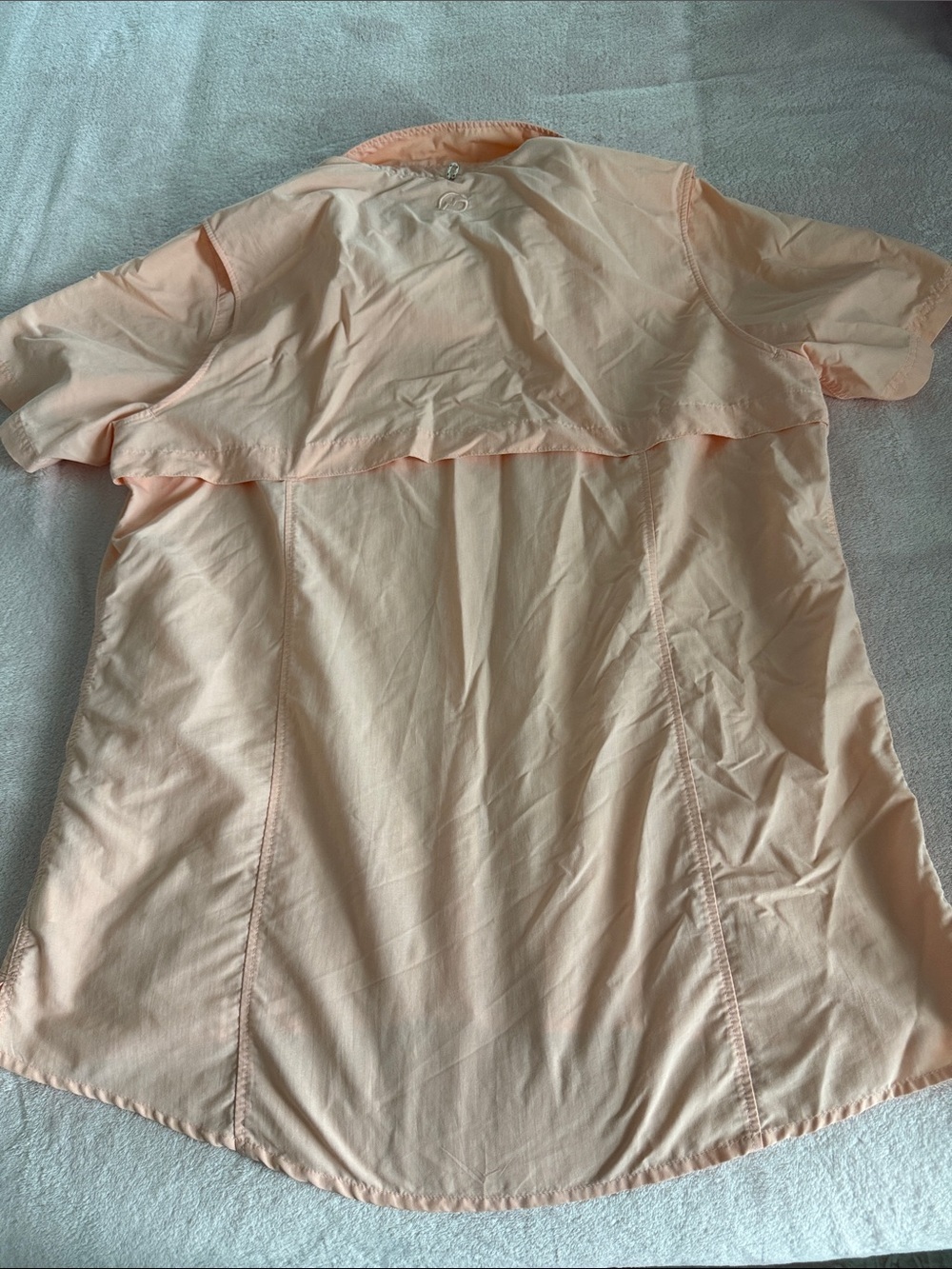 Magellan Outdoors Peach Button-Down Short Sleeve Shirt L - Picture 3 of 3